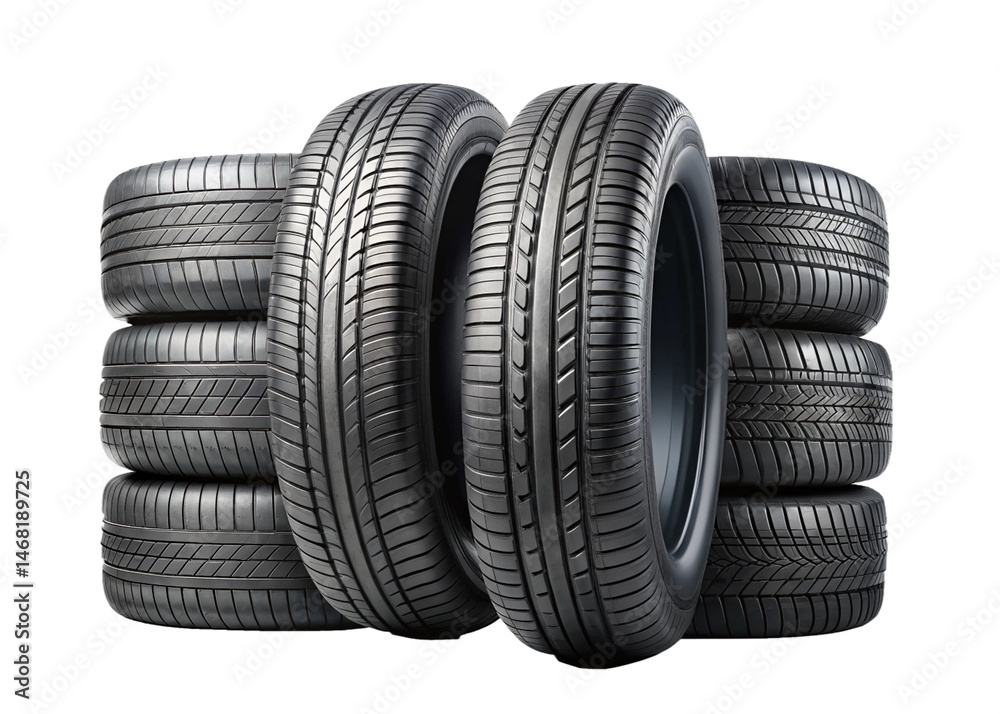stack of tires isolated on white background stack of tires isolated on white background