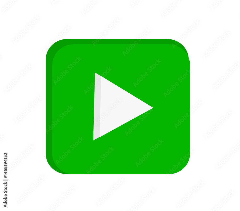 Green Play Button: Start Your Content Now Green Play Button: Start Your Content Now