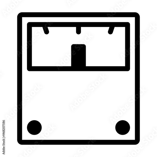 body scale. This is a vector single icon with a semi solid style. perfect for any purpose, such as website design, mobile app design, logo design, pattern design, etc.