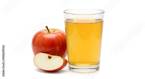 Copo de suco de maçã