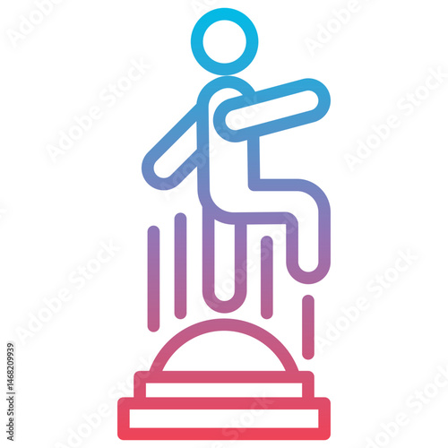 Bosu Ball Exercise Icon