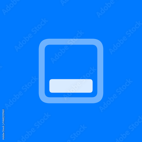 Filled Bottom Third Square Icon