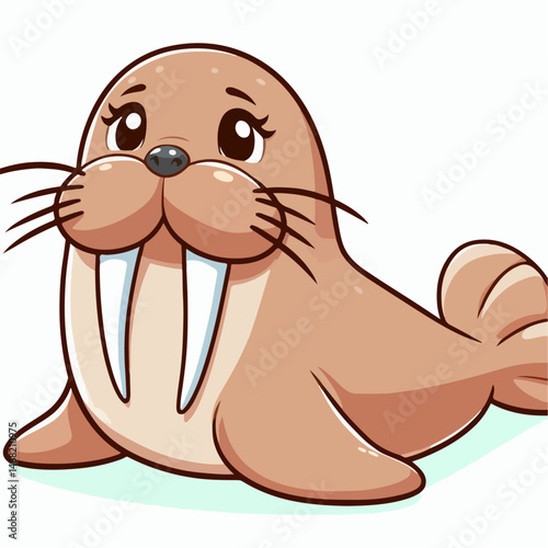 walrus vector illustration