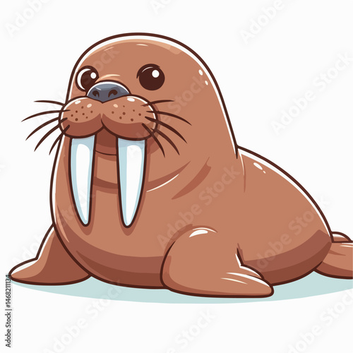 walrus vector illustration