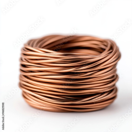 Obraz na płótnie Copper Wire Coil for Crafting and Home Improvement Projects w salonie