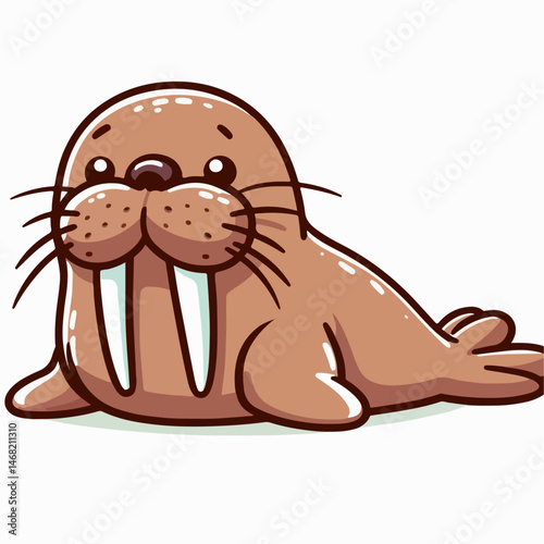 walrus vector illustration