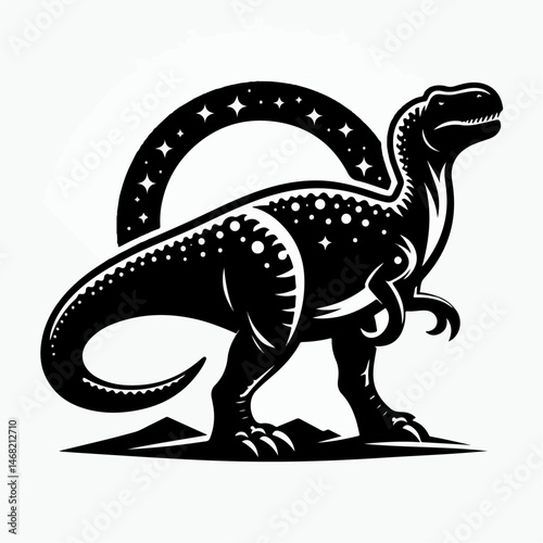 dinosaur silhouette vector illustration