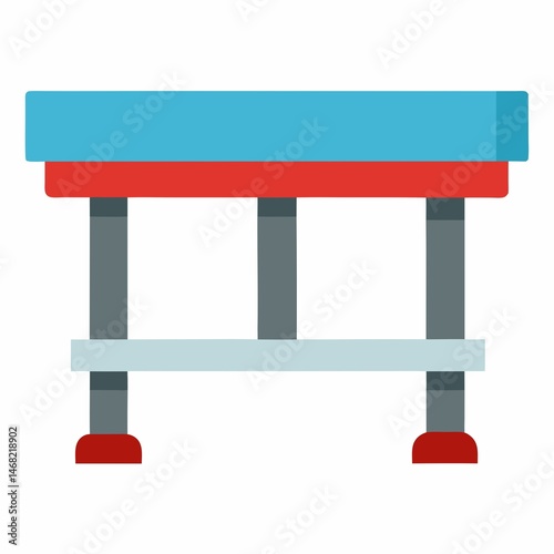 Optical Bench on White Background