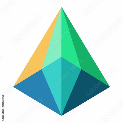 Prism on White Background