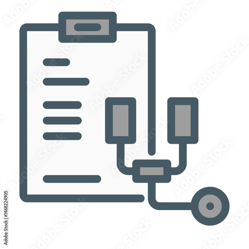 check up. This is a vector single icon with a filled outline style. Suitable for any purpose, such as website design, mobile app design, logo design, pattern design, etc.