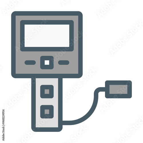 endoscopy. This is a vector single icon with a filled outline style. Suitable for any purpose, such as website design, mobile app design, logo design, pattern design, etc.