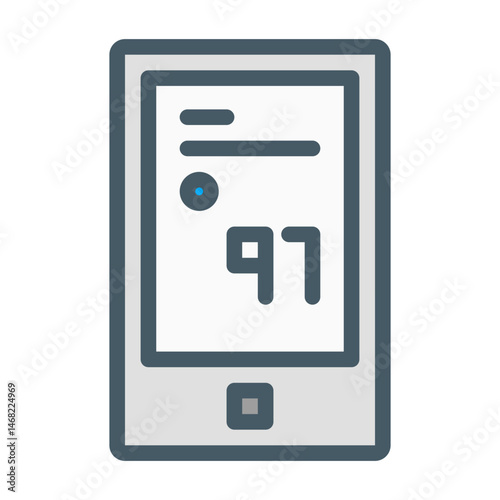 pulse oximeter. This is a vector single icon with a filled outline style. Suitable for any purpose, such as website design, mobile app design, logo design, pattern design, etc.