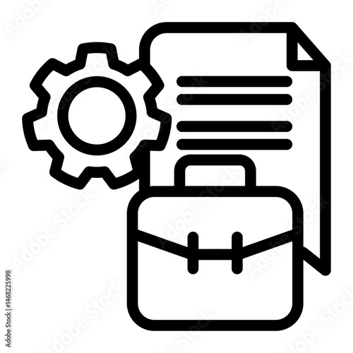 Administrative Icon # Notary Pack Themes # Outline Style