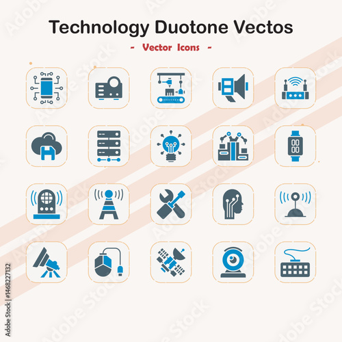 Technology Duotone Vector Icons