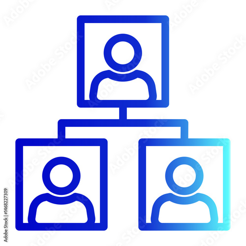 Division Icon # Notary Pack Themes # Outline Gradient Style