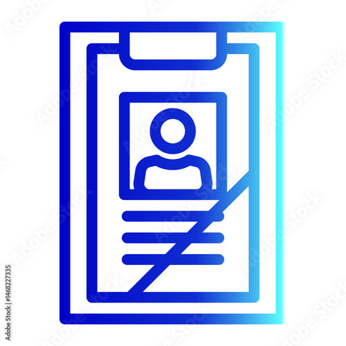 Last Will Icon # Notary Pack Themes # Outline Gradient Style