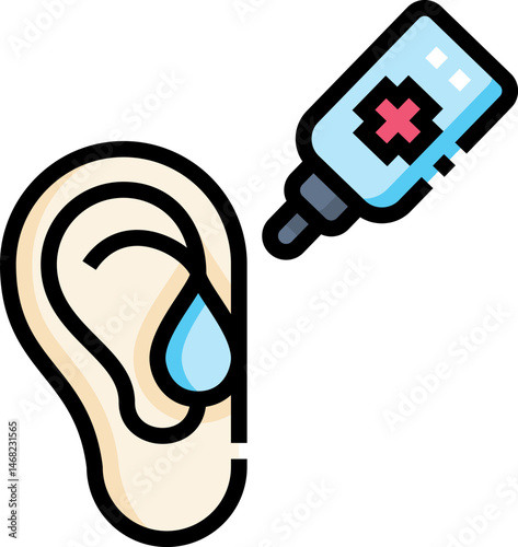 auditory (3) illustration on a white background     