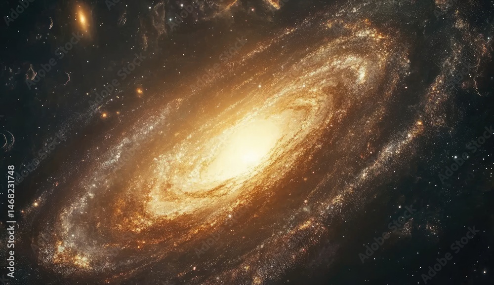 Fototapeta premium Spiral Galaxy in Deep Space
