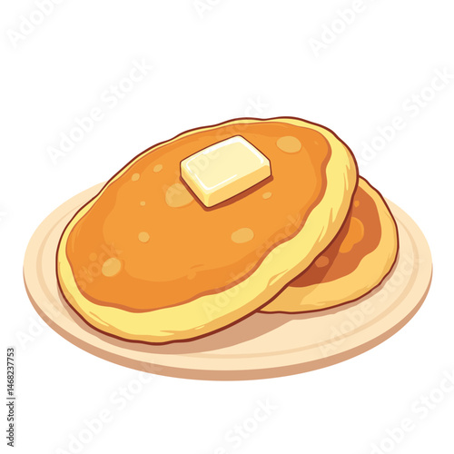 Delicious hash brown patty vector, served on plate on transparent background, ideal for breakfast menus, food illustrations