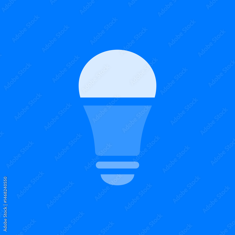Filled LED Lightbulb Icon Filled LED Lightbulb Icon
