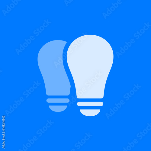 Filled Dual Lightbulb Icon