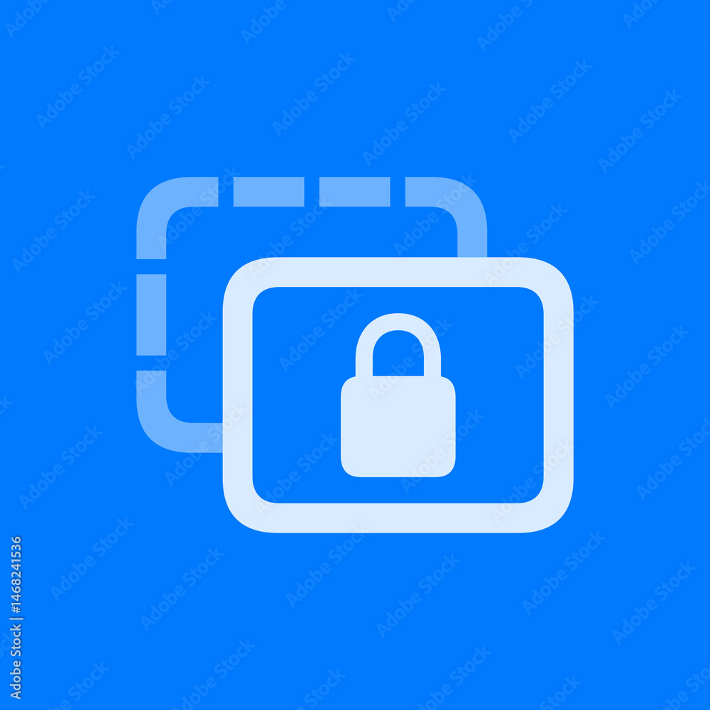 Lock on Dashed Rectangle Lock on Dashed Rectangle