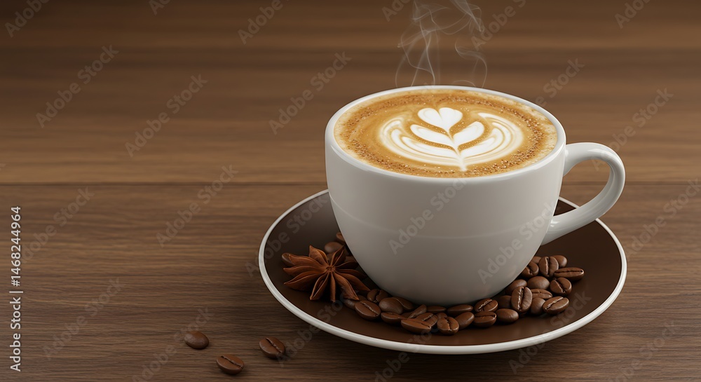 Fototapeta premium High-Resolution Close-Up of Dark Coffee and Foam