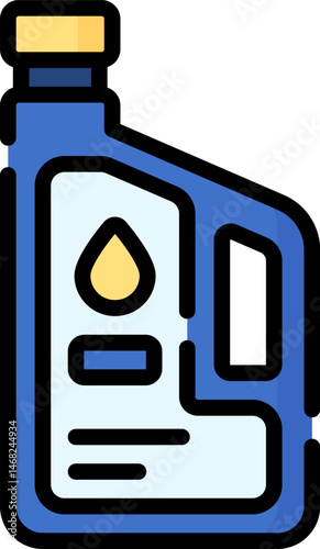 lubricant illustration on a white background     