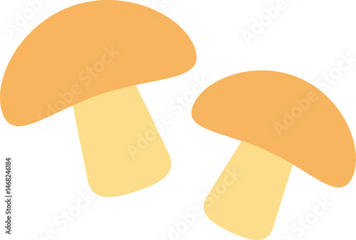 mushroom illustration on a white background     