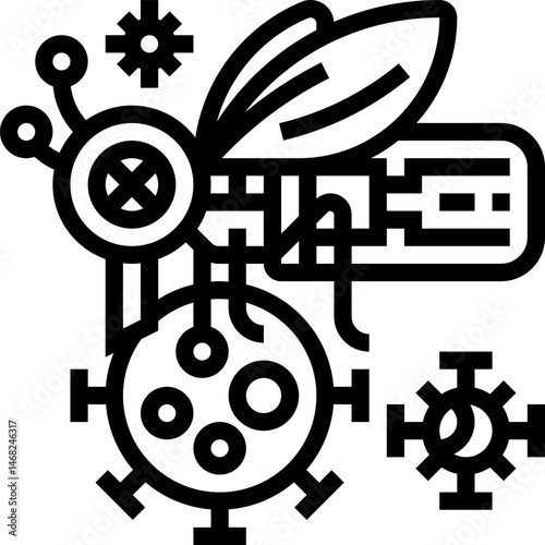 nano illustration on a white background     