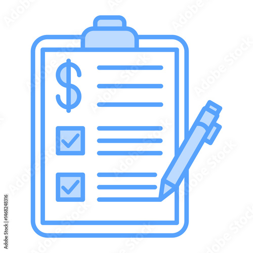 agreement icon blue style