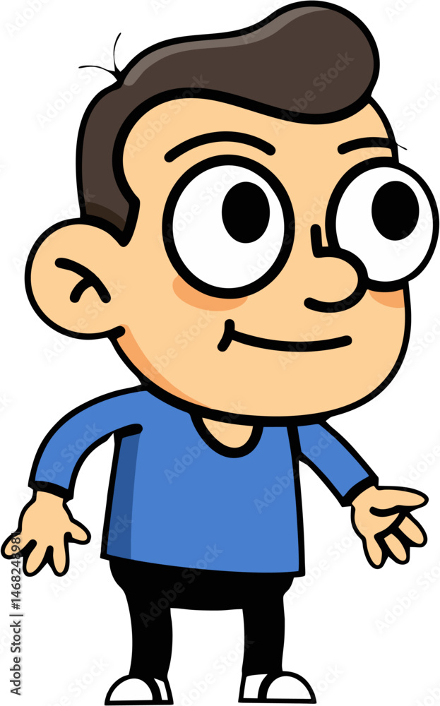 cartoon character of a man cartoon character of a man