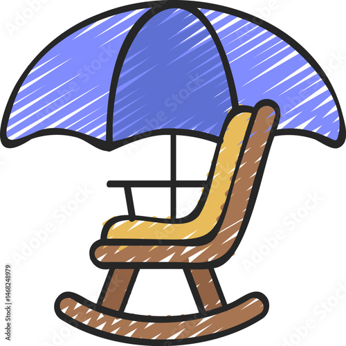 pension illustration on a white background     