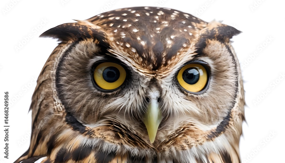 Obraz premium Close-up Portrait of a Spotted Owl