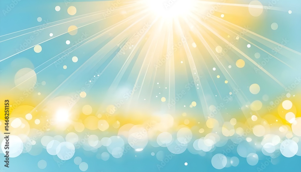 Fototapeta premium Bright Sunny Bokeh Background