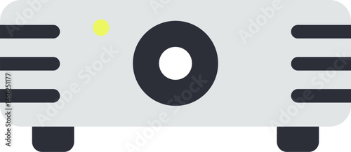 projector illustration on a white background     