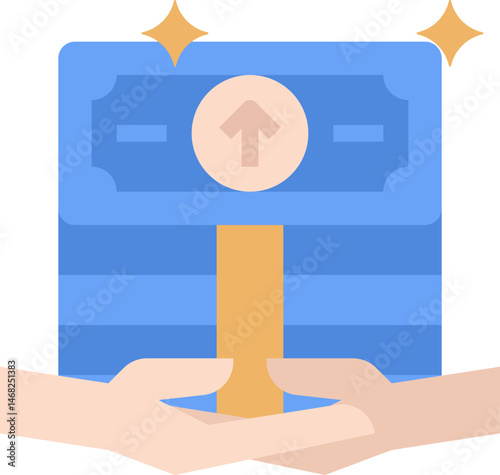 purchasing illustration on a white background     