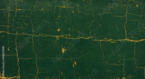 Emerald Crackle: Aged Green Paint Texture