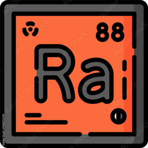 radium illustration on a white background     