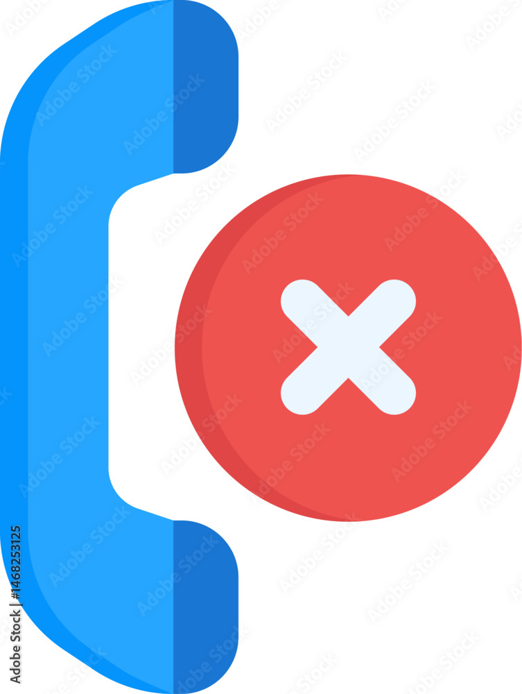 Fototapeta premium rejected illustration on a white background 