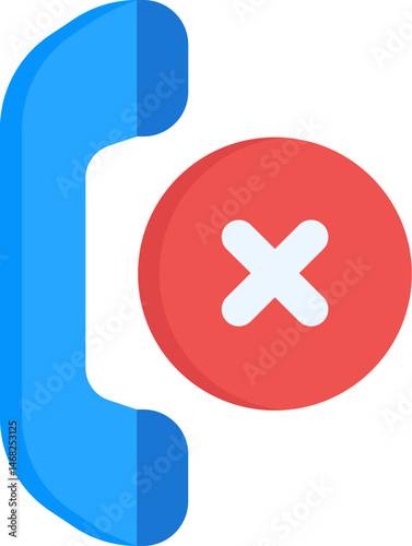 rejected illustration on a white background     