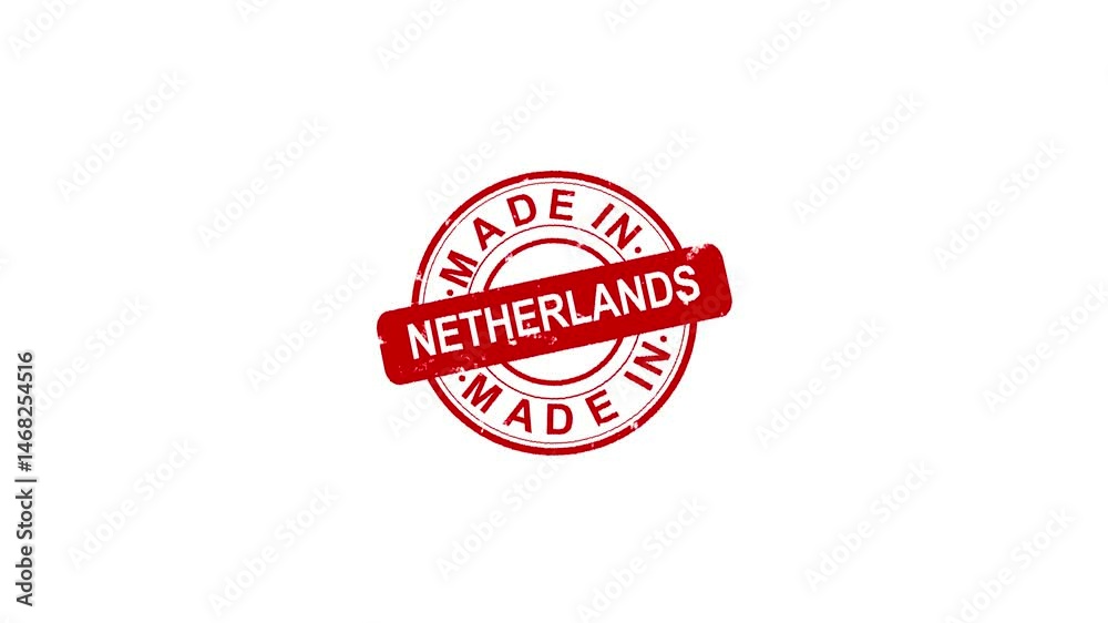 Made in Netherlands stamp with alpha channel Factory, manufacturing and production country 3D rendered concept. Alpha matte channel white background . Made in Netherlands stamp with alpha channel Factory, manufacturing and production country 3D rendered concept. Alpha matte channel white background .