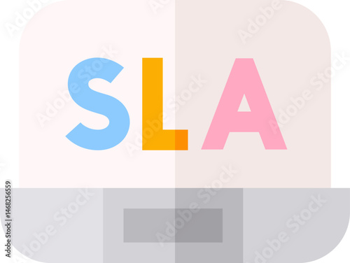 sla illustration on a white background    
