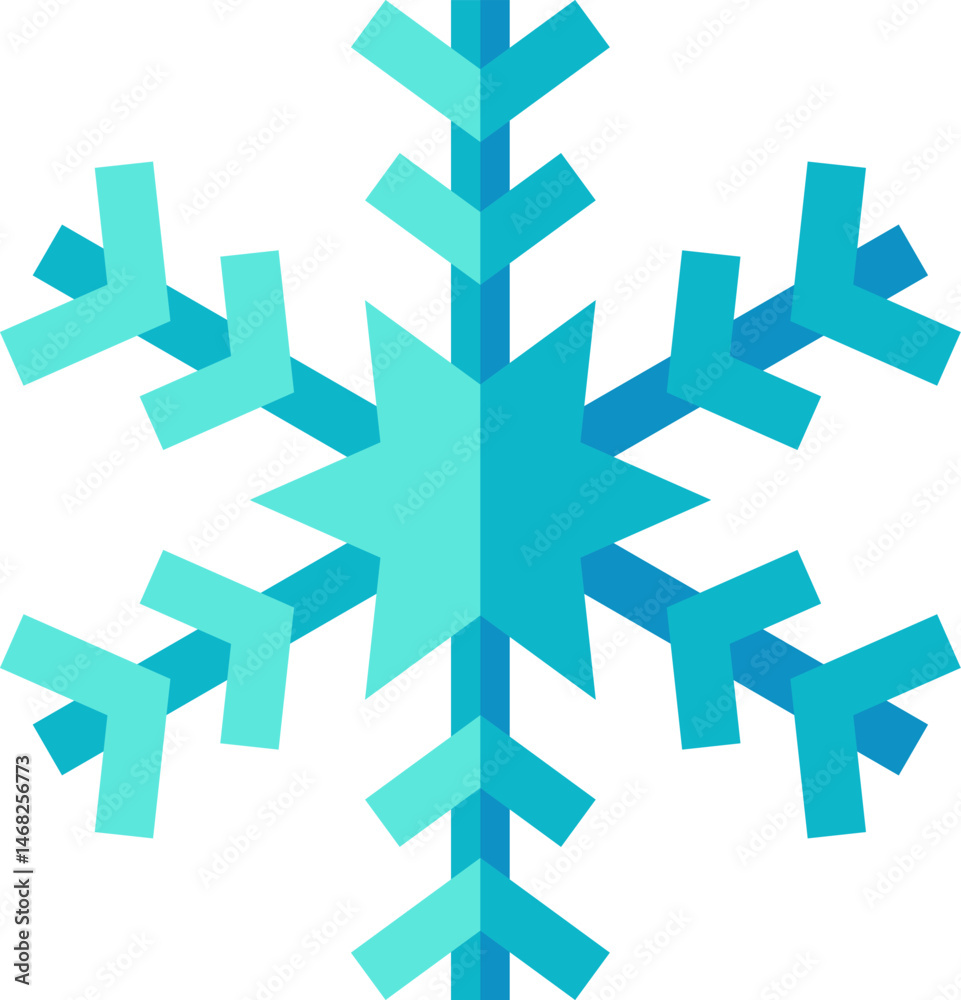 snowflake illustration on a white background snowflake illustration on a white background