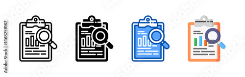 Research icon set bundle. Multi style icon collection perfect for websites, apps, and presentations. Simple vector icon collection