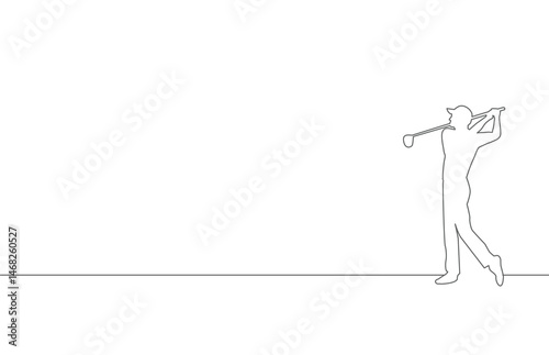 Great simple line golf background design for any media	