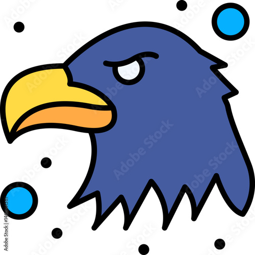 united states of america illustration on a white background     