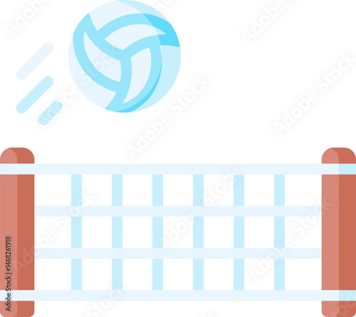 volley illustration on a white background     