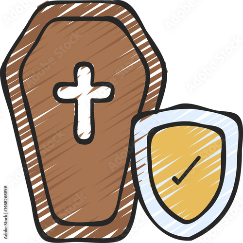 life insurance illustration on a white background     