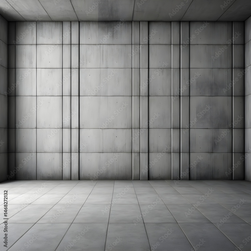 Fototapeta premium Empty Modern Concrete Room